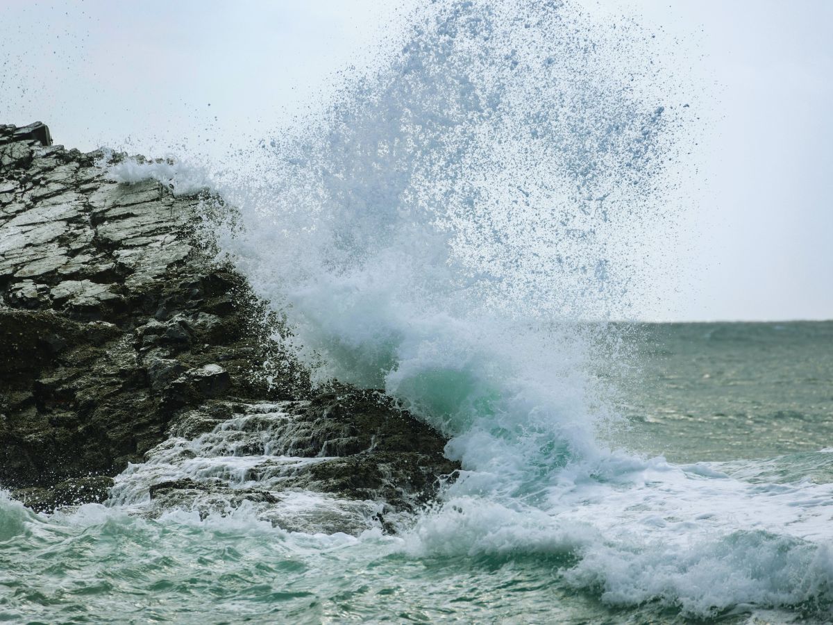 stormy sea, depicting uncertainty